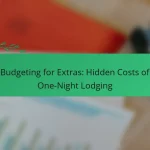 Budgeting for Extras: Hidden Costs of One-Night Lodging